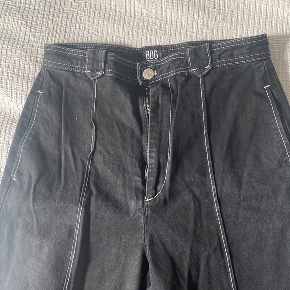 BDG Pintuck Leroy Wide Leg Black Jean - Picture 7 of 10